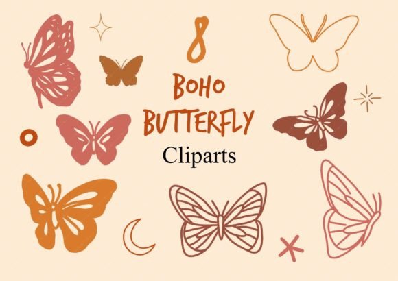 Download Boho Butterfly Cliparts - Premium Resources