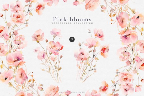 Download Watercolor Pink Flower Clipart - Summer - Pink flower clipart Collection