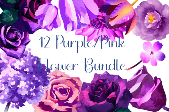 Download Purple/pink Flower ClipArt - Pink flower clipart Collection
