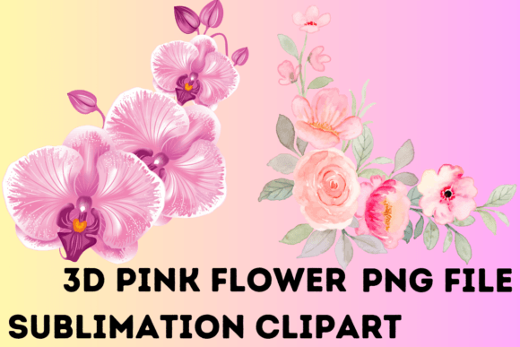 Download 3d Pink Flower Clipart - Pink flower clipart Collection
